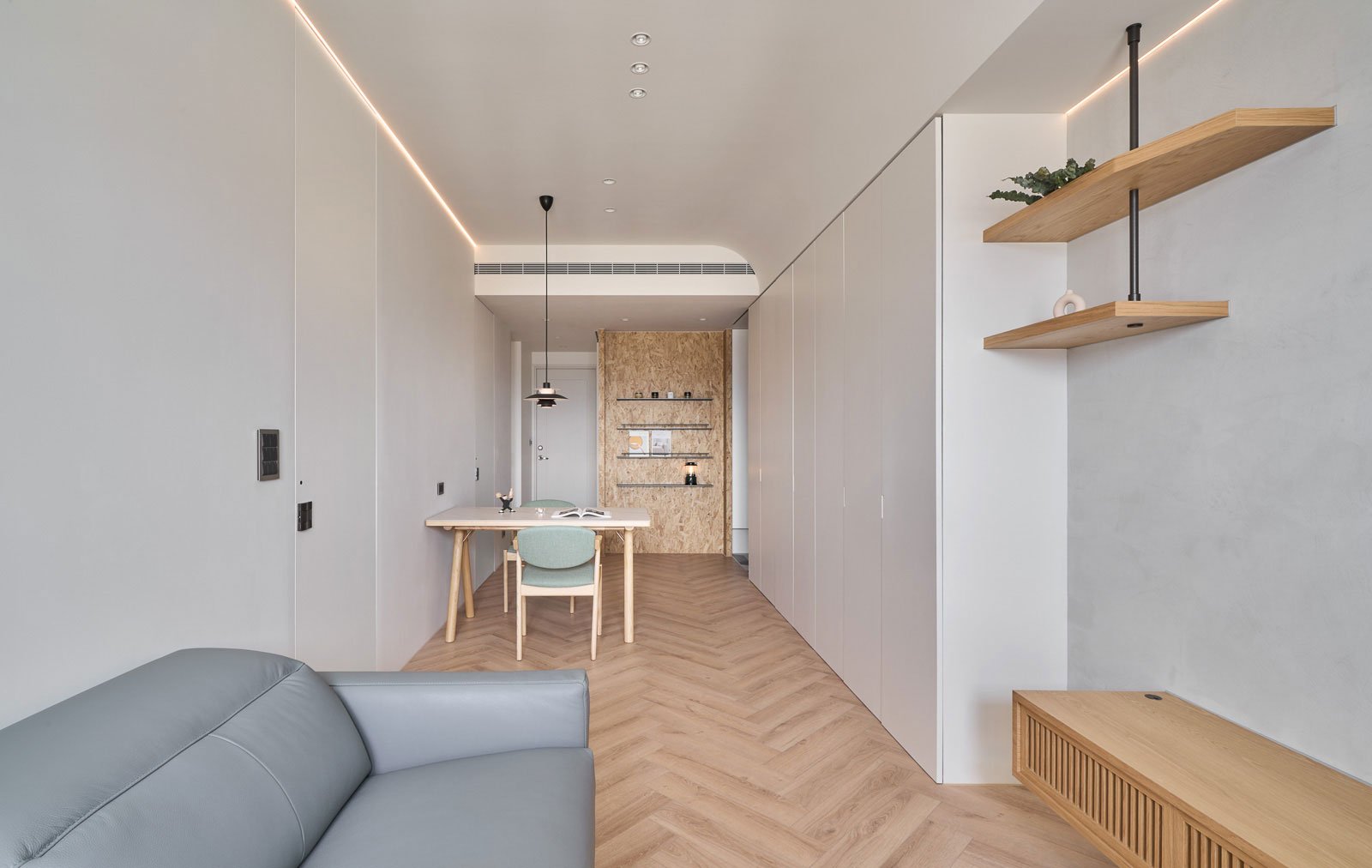 暖築 - 客廳、餐廳